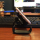 The clip wobbles a little in this position but is still sturdier than the Switch’s built-in kickstand.